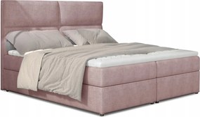 Manželská posteľ Boxspring 185 cm Alyce (ružová) (s matracmi)