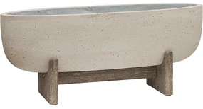 Cement with feet Shelby M beige washed 75x24x32 cm