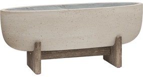 Cement with feet Shelby M beige washed 75x24x32 cm