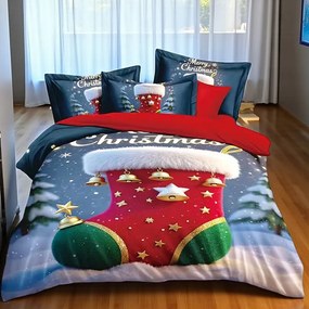 Obliečky Homa REMY CHRISTMAS SOCK 3-dielna sada 140x200 cm