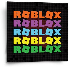 Sablio Obraz ROBLOX Farebný text - 110x110 cm