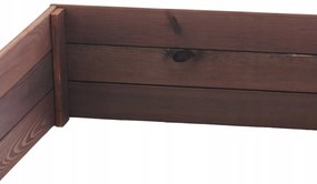 Prírodný impregnovaný vyvýšený drevený záhon 200 x 100 x 27 cm