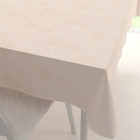 Biante Teflónový obdĺžnikový obrus TF-099 Zlaté kvetované ornamenty na béžovom 120x160 cm