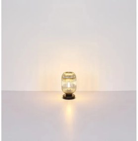 Globo 15469TS - Stolná lampa NORMY 1xE27/40W/230V šedá