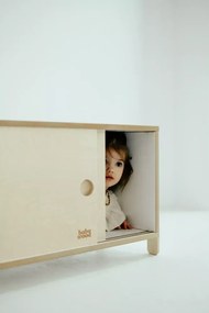 Montessori nábytok uzatvárateľná skrinka pre deti - modulárny nábytok