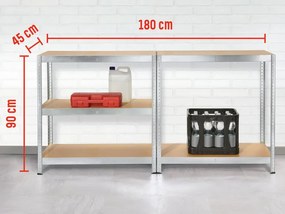 Parkside®  Regál, 90 x 180 x 45 cm  (100350386)