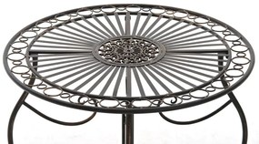 Súprava kovových stoličiek a stola Aldeano (SET 2+1) - Bronzová