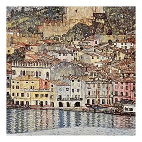 Reprodukcia obrazu Gustav Klimt - Malcesine on Lake Garda, 60 × 60 cm