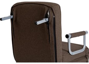 Kreslo pohovka rozkladacia PRATO hnedá - vintino.sk