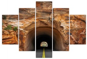 Obraz - tunel v skale (150x105 cm)