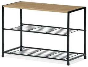 Botník GD-413 OAK Leik, 3 police, 63 x 30 x 43,5 cm, 3 poschodia