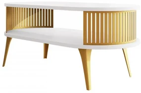 Konferenčný stolík Mozimo Gold, Farba: zlatá/kašmír