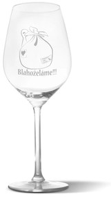 Sablio Pohár na víno Blahoželáme!!!: 49 cl