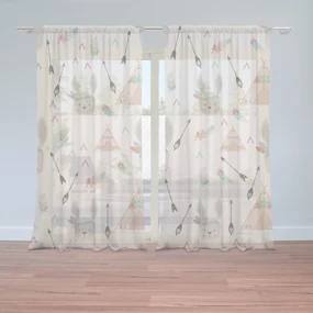 Sablio Záclony Zajačik indián: 2ks 150x250cm