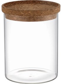 4Home Sklenená dóza na potraviny s vekom Cork, 650 ml, 650 ml