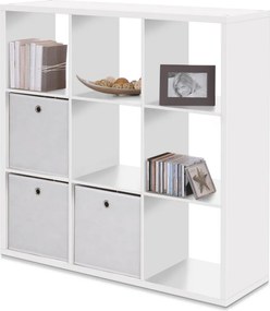 Regál Max, 3x3 priehradky, biely