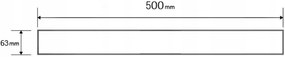 Mexen M33 kryt na nerezový žľab 50 cm, čierna, 1733050