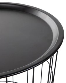 Príručný stolík SCANDI čierny 868691