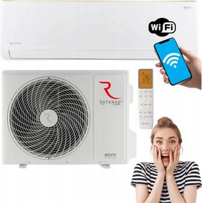 Nástenná klimatizácia Rotenso Roni 2,6 kW, funkcia vykurovania, WiFi Klimatizácia