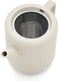 Biela porcelánová kanvica na čaj so sitkom 1,2 l Skagen – Bredemeijer