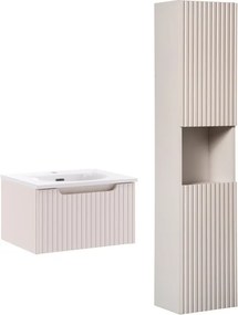 Koupelnová sestava Nova Cashmere Sky II se zápustným umyvadlem a skříňkami 50 cm kašmírová