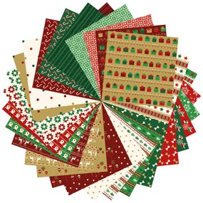 Súprava origami papierov - Vianoce