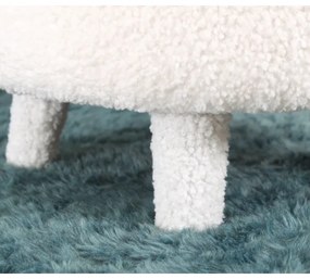 Detské kreslo PIXI, priemer 46 cm, biele