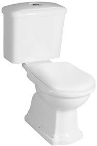 Kerasan Kerasan, RETRO WC kombi, spodný odpad, biela-chrom, WCSET01-RETRO-SO