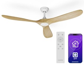 Bahama Breeze Smart Stropný ventilátor , lopatky rotora z masívneho dreva, diaľkové ovládanie + ovládanie pomocou aplikácie