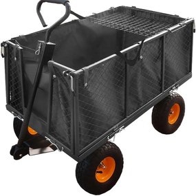 Záhradný vozík čierny MAXI