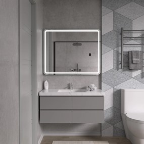 Erga Isabella, LED zrkadlo 100x80cm, 2760 lm, 6500K, predné/zadné osvetlenie, ERG-V01-129-1080-00