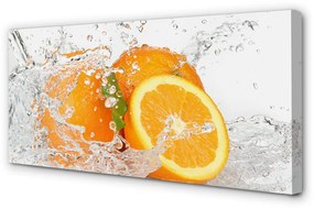Obraz canvas Pomaranče vo vode 125x50 cm