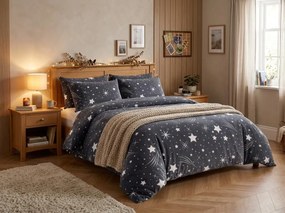 Mikroplyšové obliečky NIGHT SKY sivá Rozmer obliečky: 70 x 90 cm | 140 x 200 cm