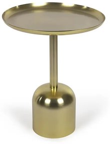 Kovový odkladací stolík naman ø 37 cm zlatý MUZZA