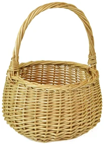 Prútený košík bolero Rozmery (cm): průměr 16, v. 24