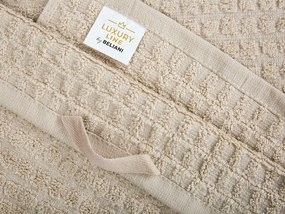 Sada 4 bavlnených uterákov béžová ATAI Beliani