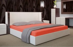 Posteľné prestieradlo tehlovej farby Šírka: 90 cm | Dĺžka: 200 cm