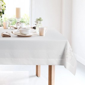 OBRUS TULIA 140X180 CM BIELA