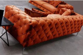 Luxusná trojmiestna pohovka Como 237 x 90 cm, oranžová