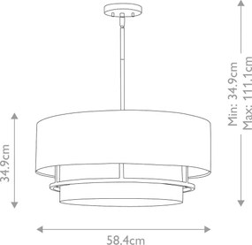 Hinkley HK-GRAHAM-L-PN - Prisadený luster GRAHAM 4xE14/40W/230V lesklý chróm