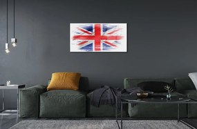Sklenený obraz Vlajka Veľkej Británie 100x50 cm