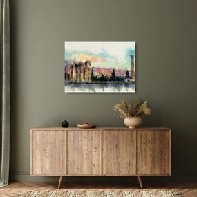 Sklenený obraz - Akropolis, Atény, Grécko (70x50 cm)