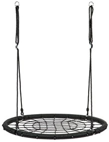 Záhradná hojdačka bocianie hniezdo - pavučina | čierne