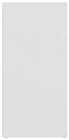 vidaXL Komoda biela 80x36x75 cm drevotrieska-