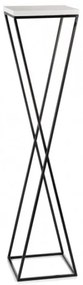 Stojan na kvety LOFT 100x24 cm čierna/biela