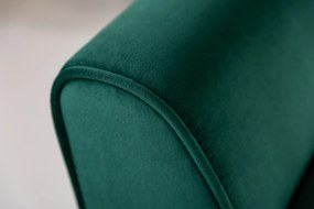 Lavička Scarlett 90cm zamatová smaragdovo zelená