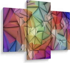 Obraz - Polygonálna abstrakcia (90x60 cm)