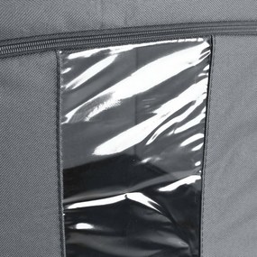 eCarla Textilný box na uskladnenie posteľnej bielizne a oblečenia, sivý LUFER 50x40x32