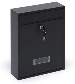 Poštová schránka pre zostavy, 350 x 260 x 80 mm, čierna