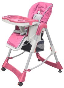 Detská stolička, deluxe, ružová, nastaviteľná výška 10062